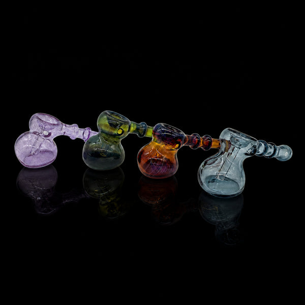 KJH Glass hammer mini push bubblers - all four colorways