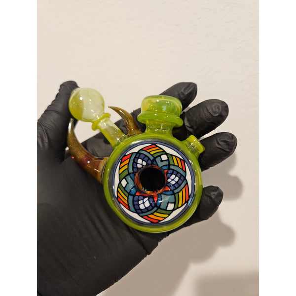 Freeekglass limedrop donut dry pipe.