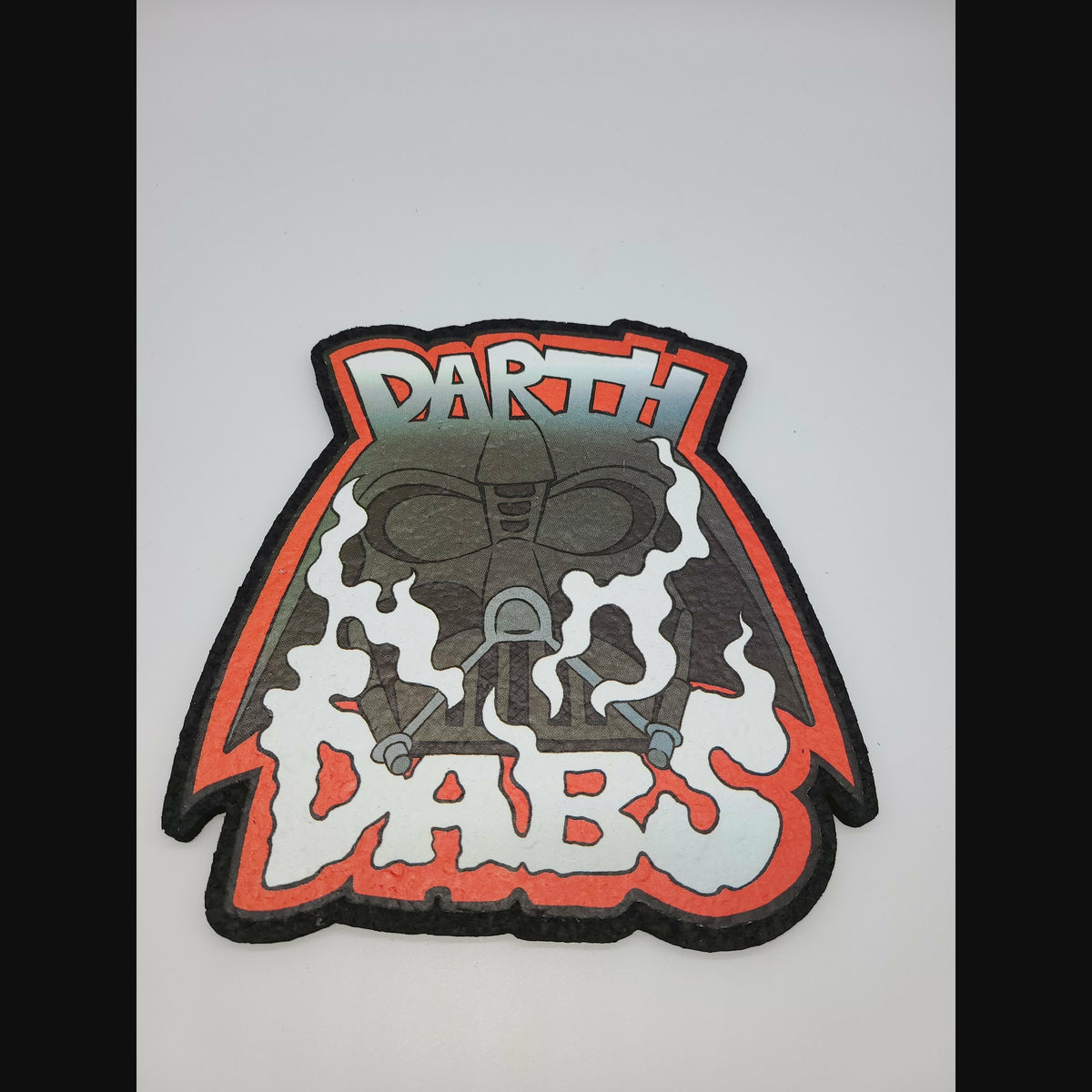 Darth Dabs v2 logo moodmat — soft, grippy dab mat that protects glass, absorbs drips, and keeps your rig and tools from sliding during a session.