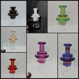 Blobglass two-hole spinner caps for 25mm bangers.
