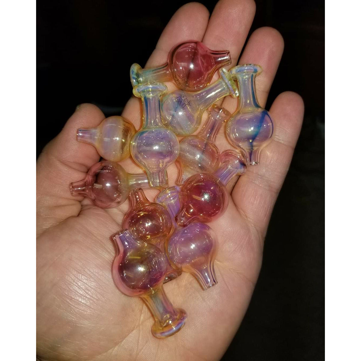 Clayball Glass fume bubble caps for 25mm bangers.