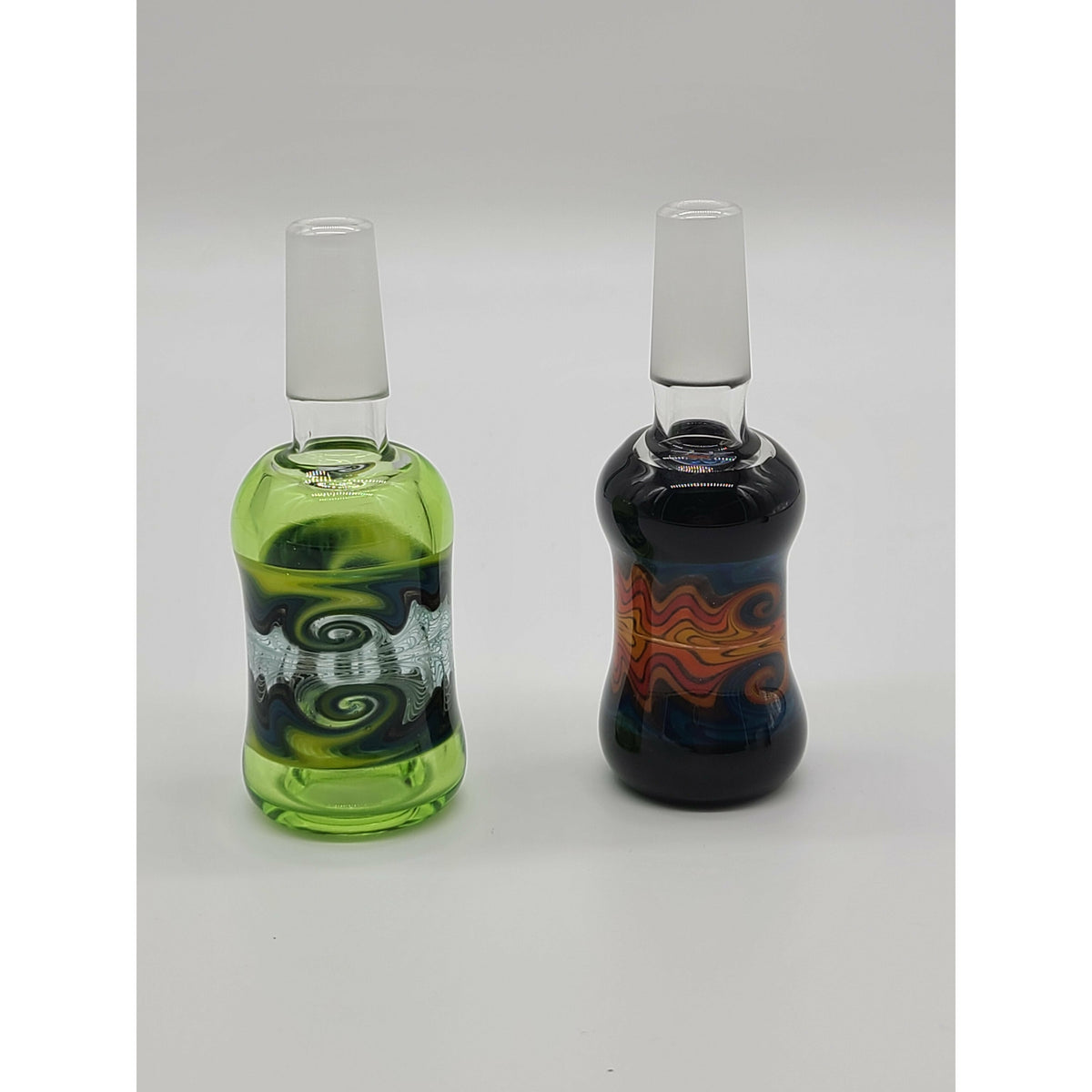 Mike Fro wig wag 14mm slides, Green and Blue.