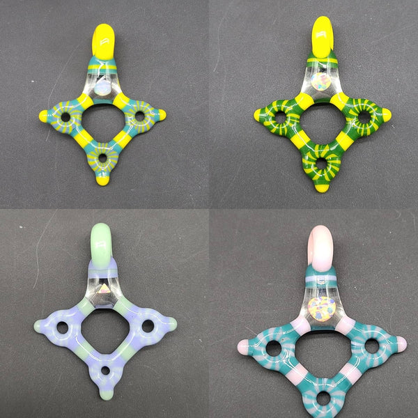 Kaja Glass circle tech opal drivers in four colorways.