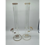 OJ Flame dual gridline straight tubes in peach and CFL purple.