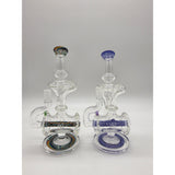 OJ Flame mini inline recyclers — crushed opal and CFL colorways.