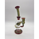 Vaspeglass ball rigs in ghost and amber purple.