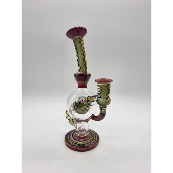 Vaspeglass ball rigs in ghost and amber purple.