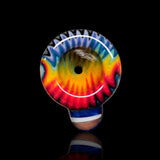 KJH Glass single hole push slide, 14mm E, top-down view