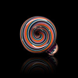 KJH Glass single hole push slide, 18mm B, top-down view