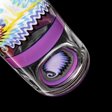 KJH Glass bipolar weizen cup — reversal base and cane marble detail