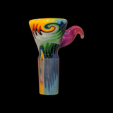 KJH Glass wig wag 4-hole slide M, front view