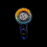 KJH Glass wig wag 4-hole slide O, top-down 4-hole view