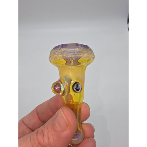 Lil Bear x Banjo Glass Faceted Chillum