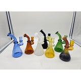 Vulcanglassart mini banger hangers in green, blue, and amber.