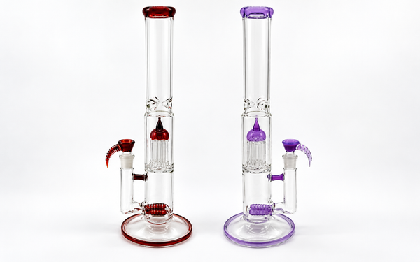 2kglassart Dual Gridline 8-Arm Tubes