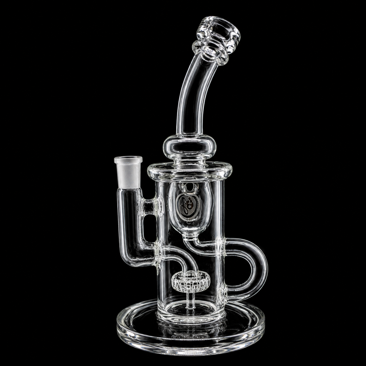 OJ Flame clear glass klein incycler.