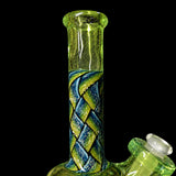 KJH Glass dichro weave slyrm rig - mouthpiece and neck cane