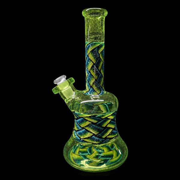 KJH Glass dichro weave slyrm rig - full standing view