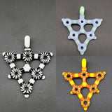 Six circles in a trident form by Kaja Glass.