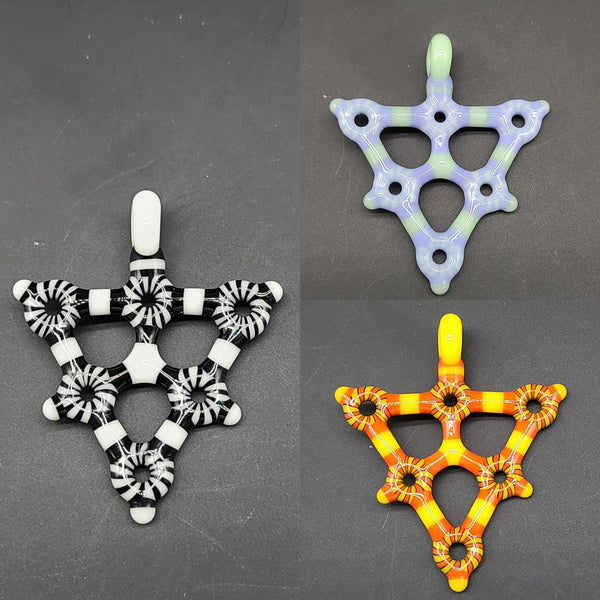 Six circles in a trident form by Kaja Glass.