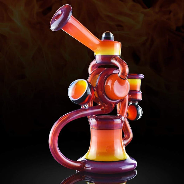 Purdyglass Rotax recycler in sunset fade (amber to copper to red).
